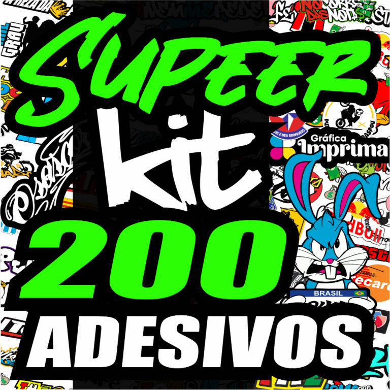 Cartela De Adesivos 200 Unidades – Pernalong