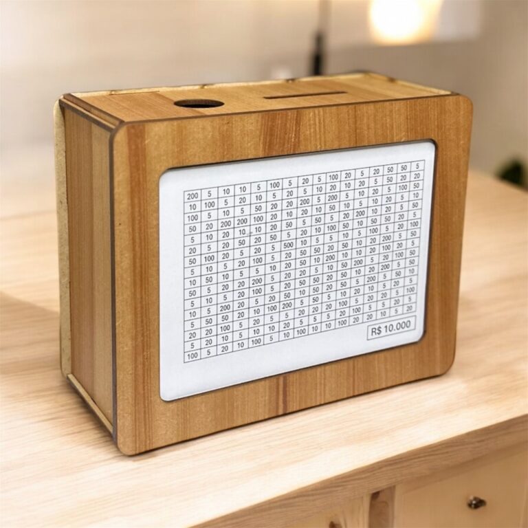 Cofre Marrom Woodbox 1000 5000 10000 Metodo Japone