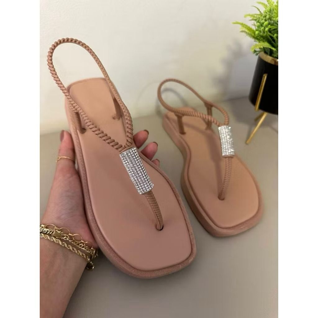 Sandália Rasteirinha Feminina Ultra Confortável ELLA Lançamento 2025, Sandália Moda Blogueira, Envio