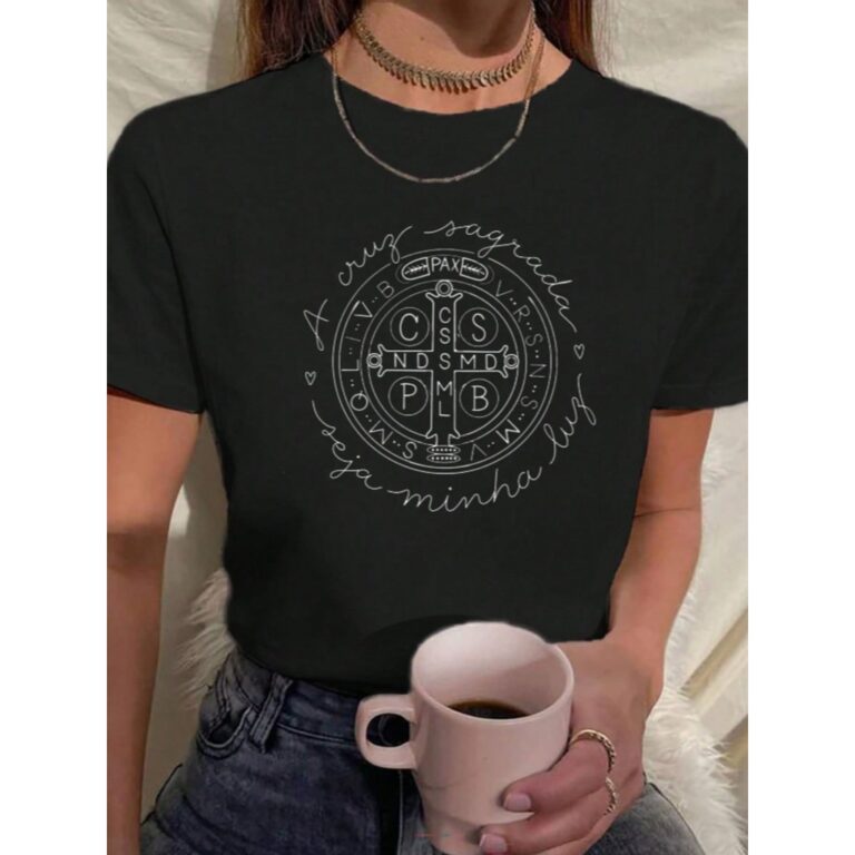 Camiseta Blusa Estampada Feminina São Bento Relig