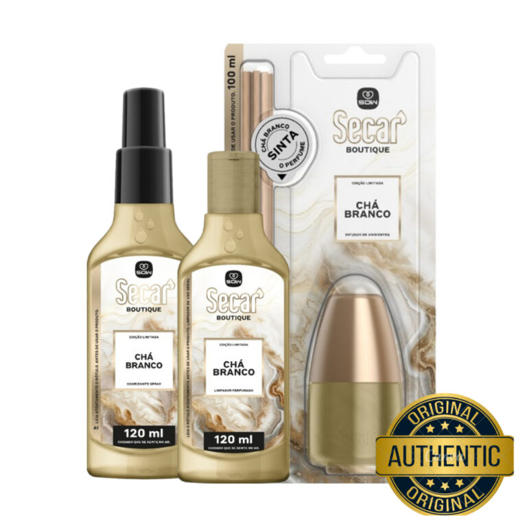 Kit Chá Branco Coala Cheirinho para Casa Difusor 