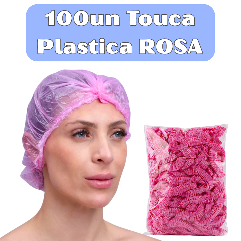 Kit Toucas Plásticas ROSA| Salão, SPA, Estética e Uso Profissional | Manicure Pedicure Banho