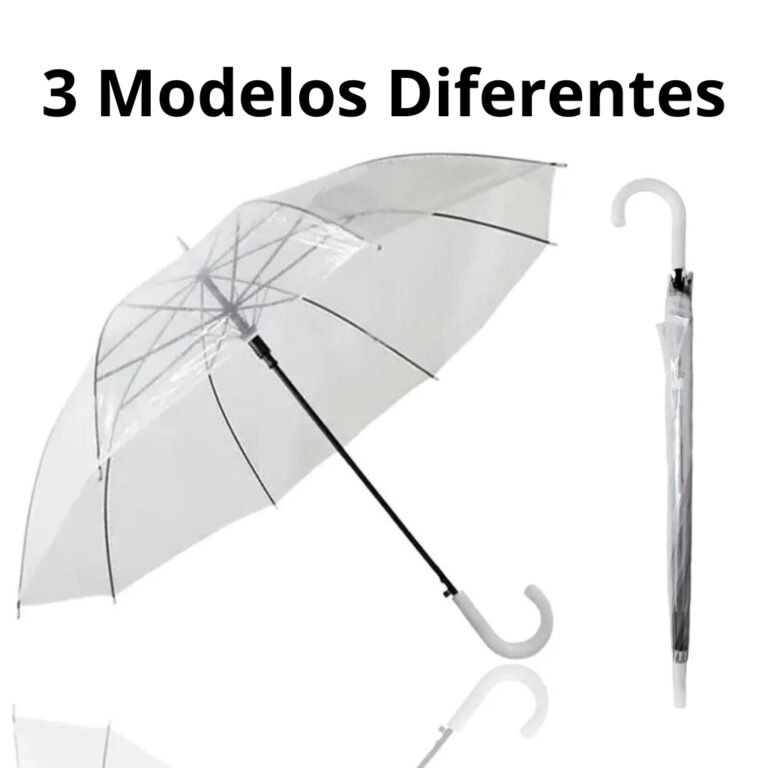 Guarda Chuva Sombrinha Transparente Automático Re