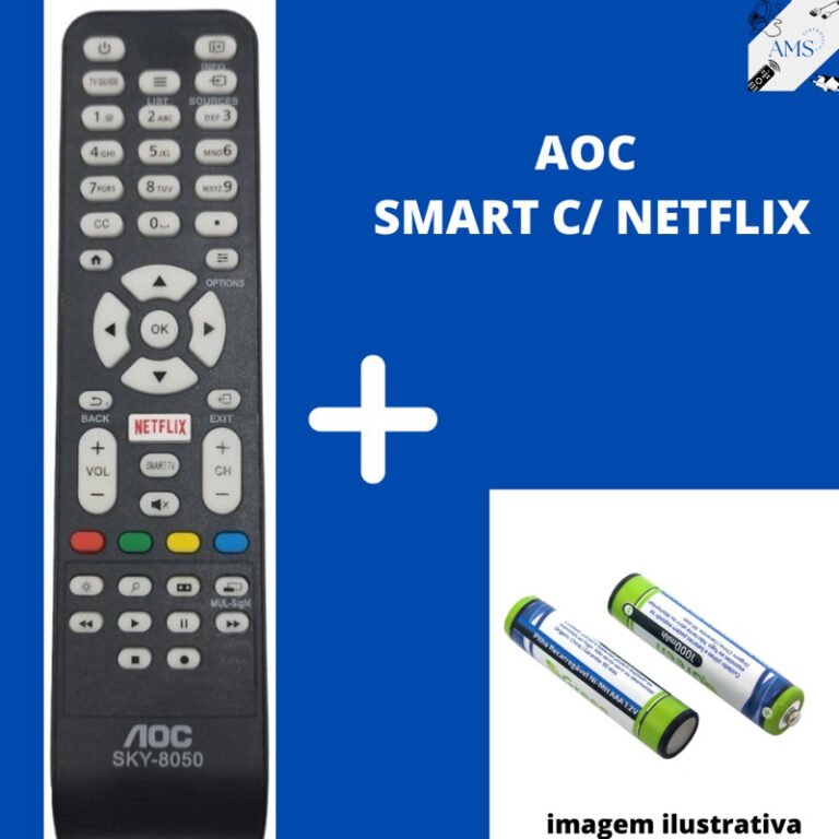 Controle Remoto Para TV AOC SMART