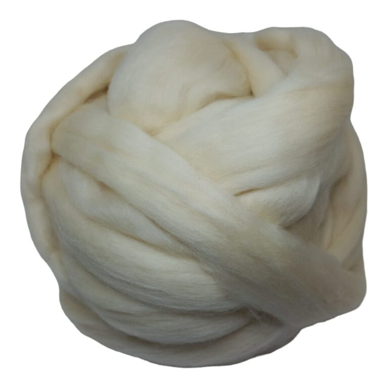 Lã Natural Penteada Crú – 100 gramas