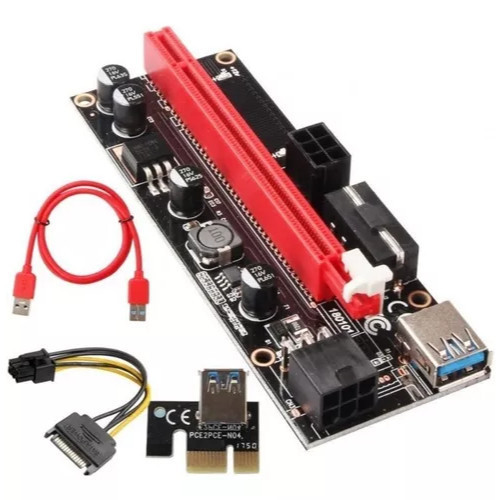 Placa Pci-e Express Riser Ver009s Usb 3.0 Extensor