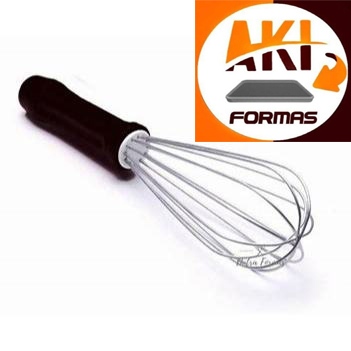 BATEDOR DE FUE 25 CM INOX CABO PRETO COM NOTA FISC