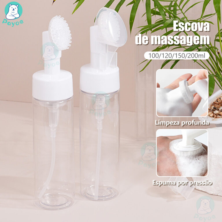 PAYOE Frasco pump espumador com escova de silicone