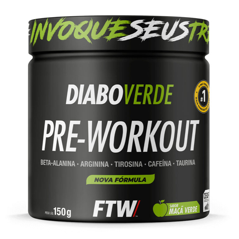FTW Diabo Verde Pré-Treino #Pre-Workout Pote 150g