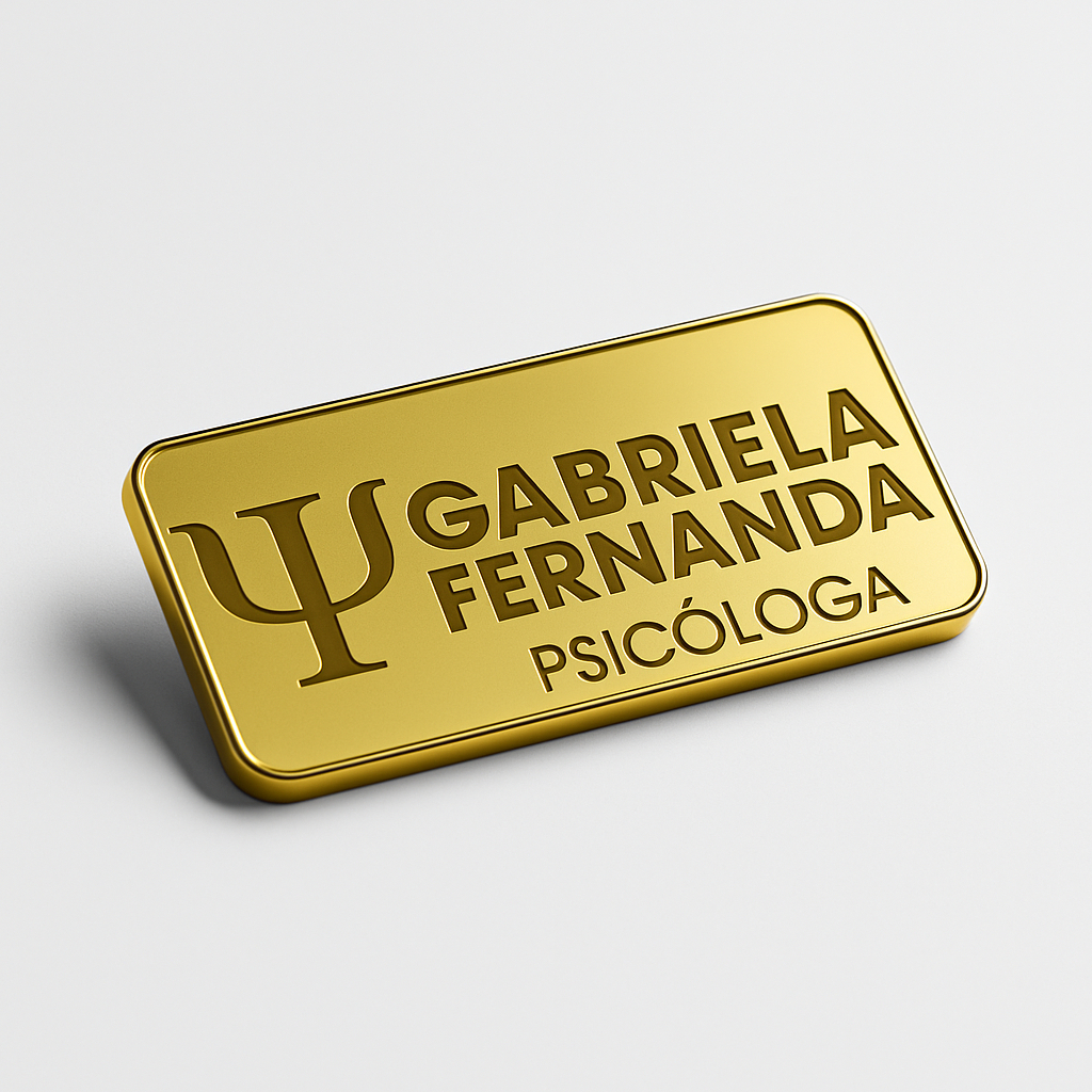 Broche Crachá Personalizado Botton Acrílico Magnético Logo Nome Profissão Trabalho Espelhado Empresa