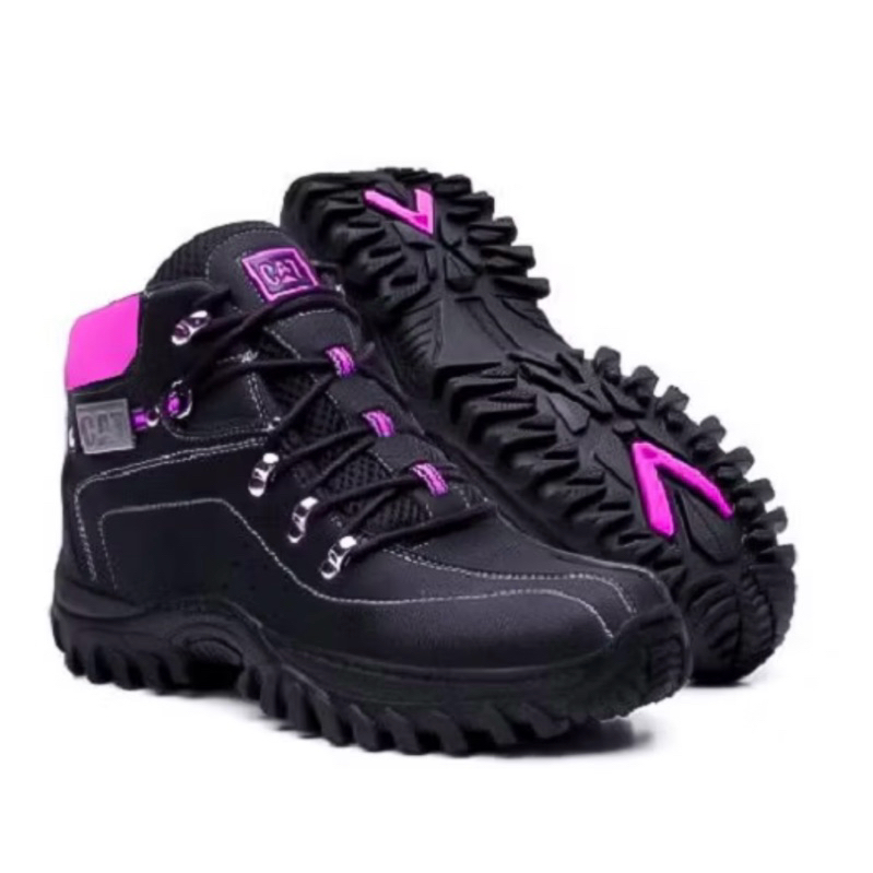 Bota Feminina Caterpillar Trilha Adventure Rosa Confortavél e Leve Promoção Imperdivel