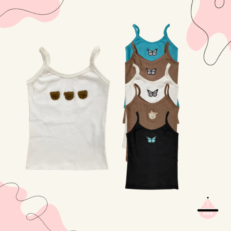 Kit 2 Blusinha Regata Infanto Juvenil Moda Girly C