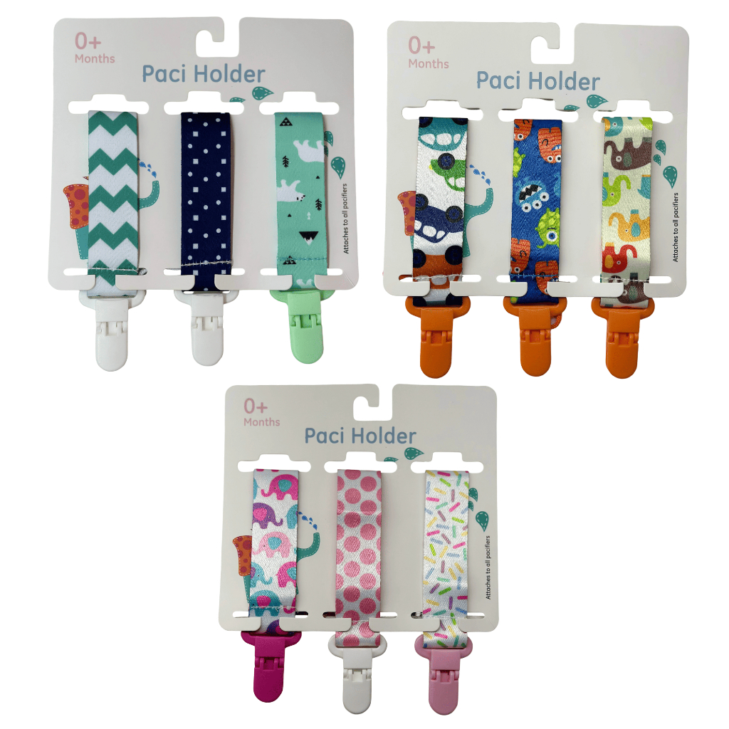 Kit 3 Unid Prendedor Universal Chupeta P/bebê – Clip Unissex