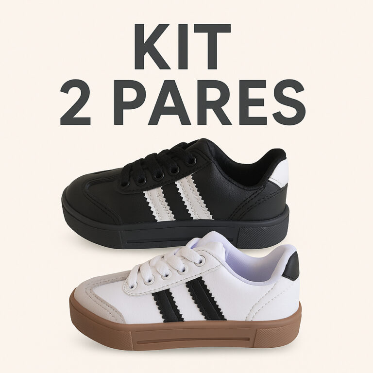 Kit 2 Tênis Sapatênis Casual Infantil Estiloso M
