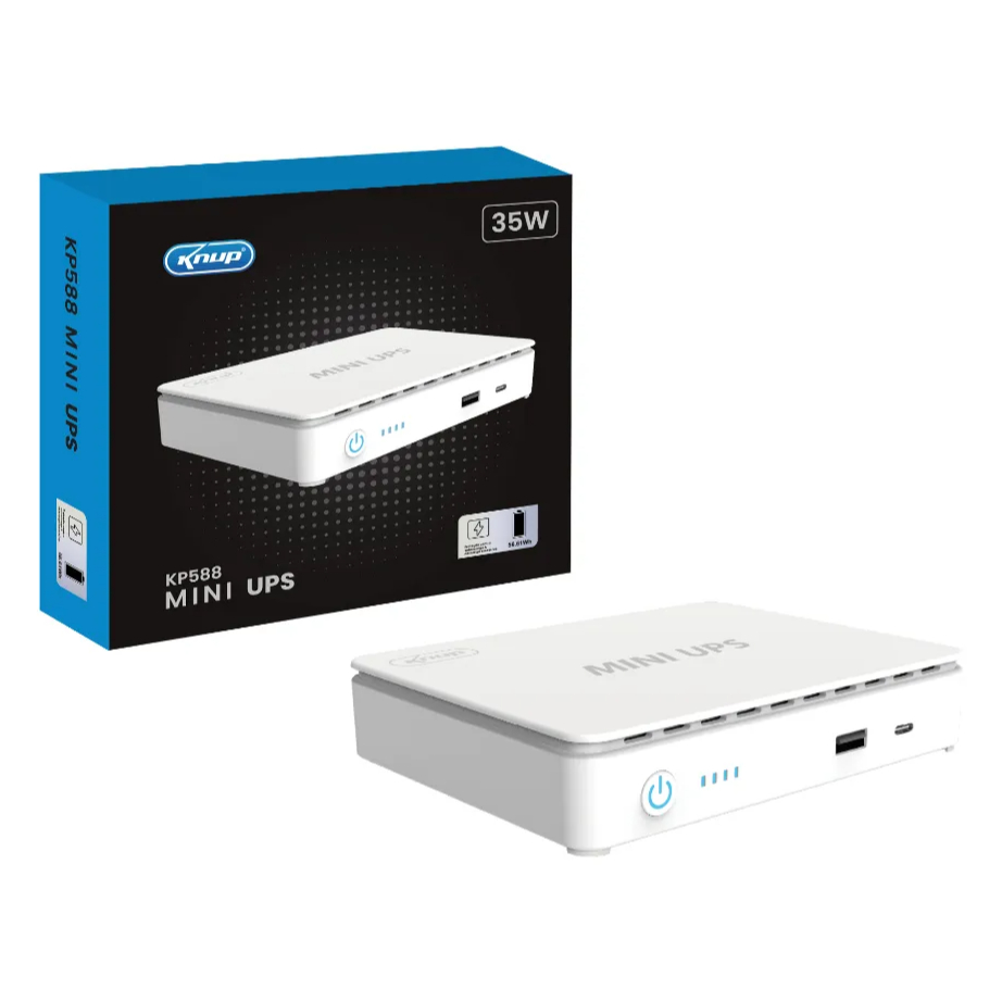 Mini Nobreak Ups 35w Usb Type-c Roteador Wifi 5v Á 24v KP588