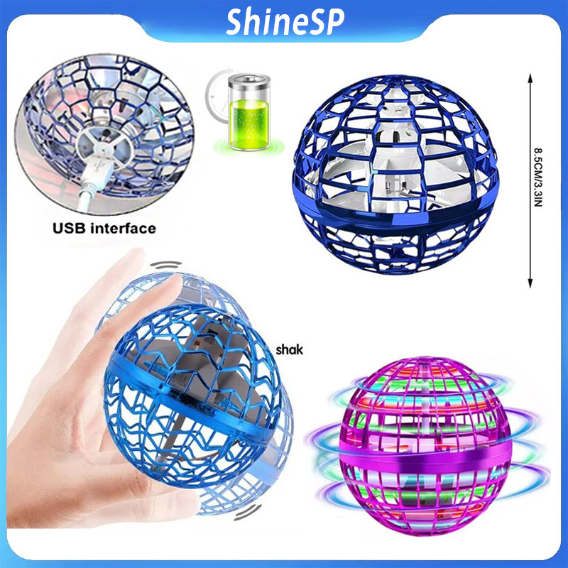 UFO Indução Inteligente Boomerang Bola Mágica Voadora Levitação Dedo Luz Brinquedos Ao Ar Livre Das