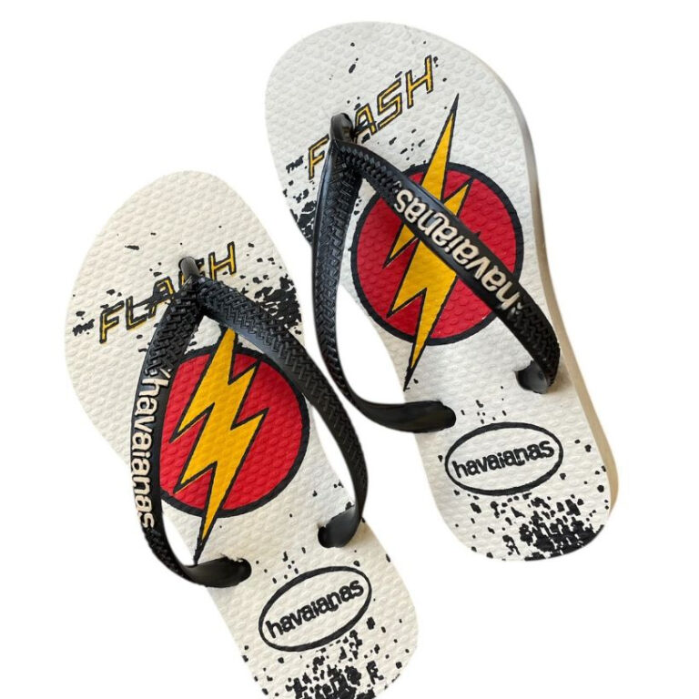 Chinelinho Infantil Meninos Estampados Flash Batma