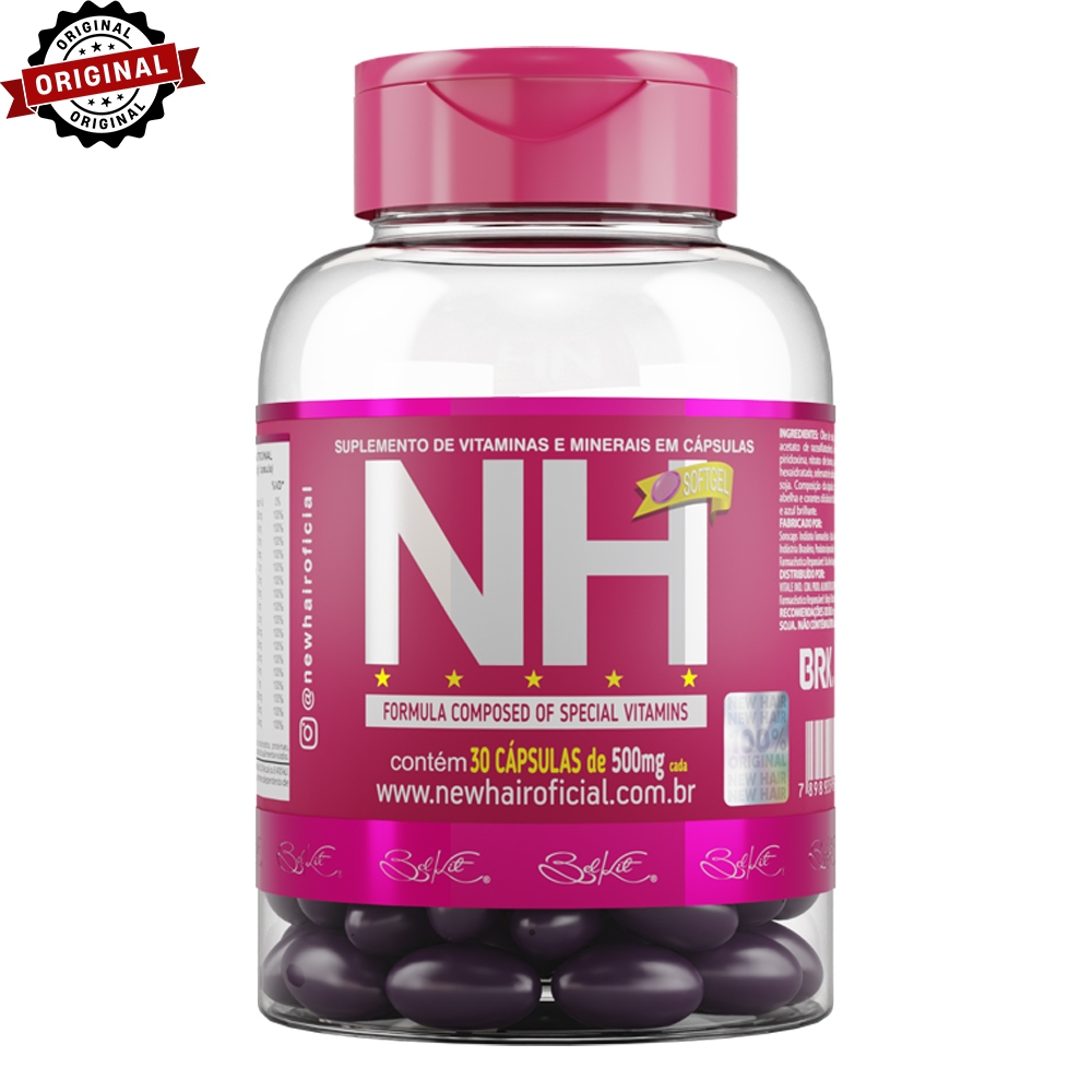 New Hair NH Belkit 30 comprimidos | Crescimento capilar e redução da queda