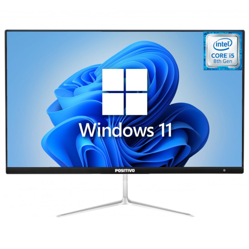 Computador Completo AIO All In One Positivo Master A2200 Intel Core i5 8. i5-8250U Geração 22 Polega