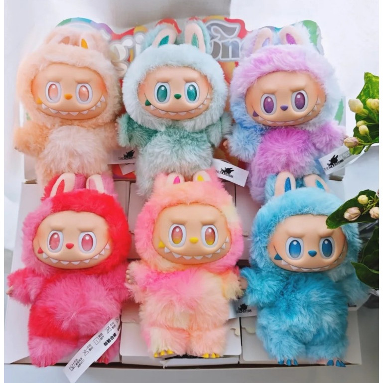 Labubu Pelúcia Boneca Pop Mart Chaveiro de Boneco
