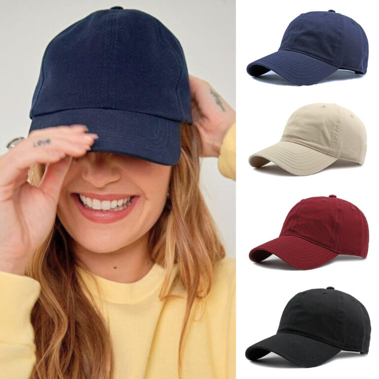 Boné Algodão Sarja Lavado Liso Aba Curva Fivela 