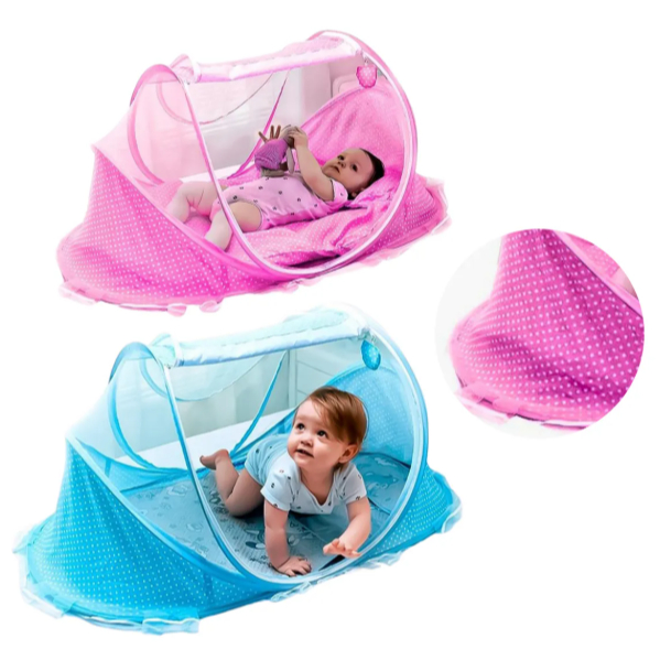 Berço Mosquiteiro Cama Tenda Cercadinho Portátil