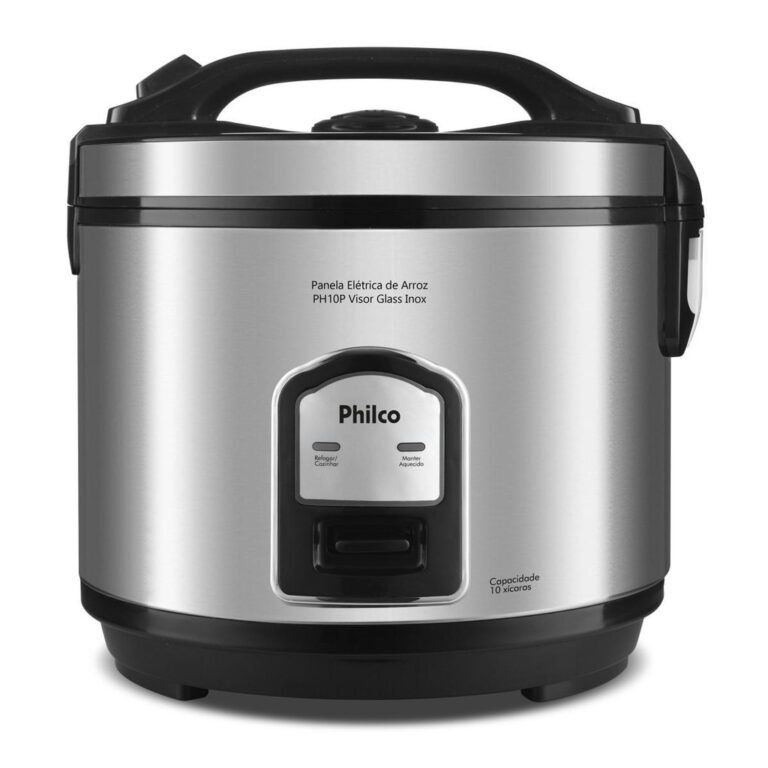 Panela de Arroz Elétrica Philco Inox 10 xícaras 