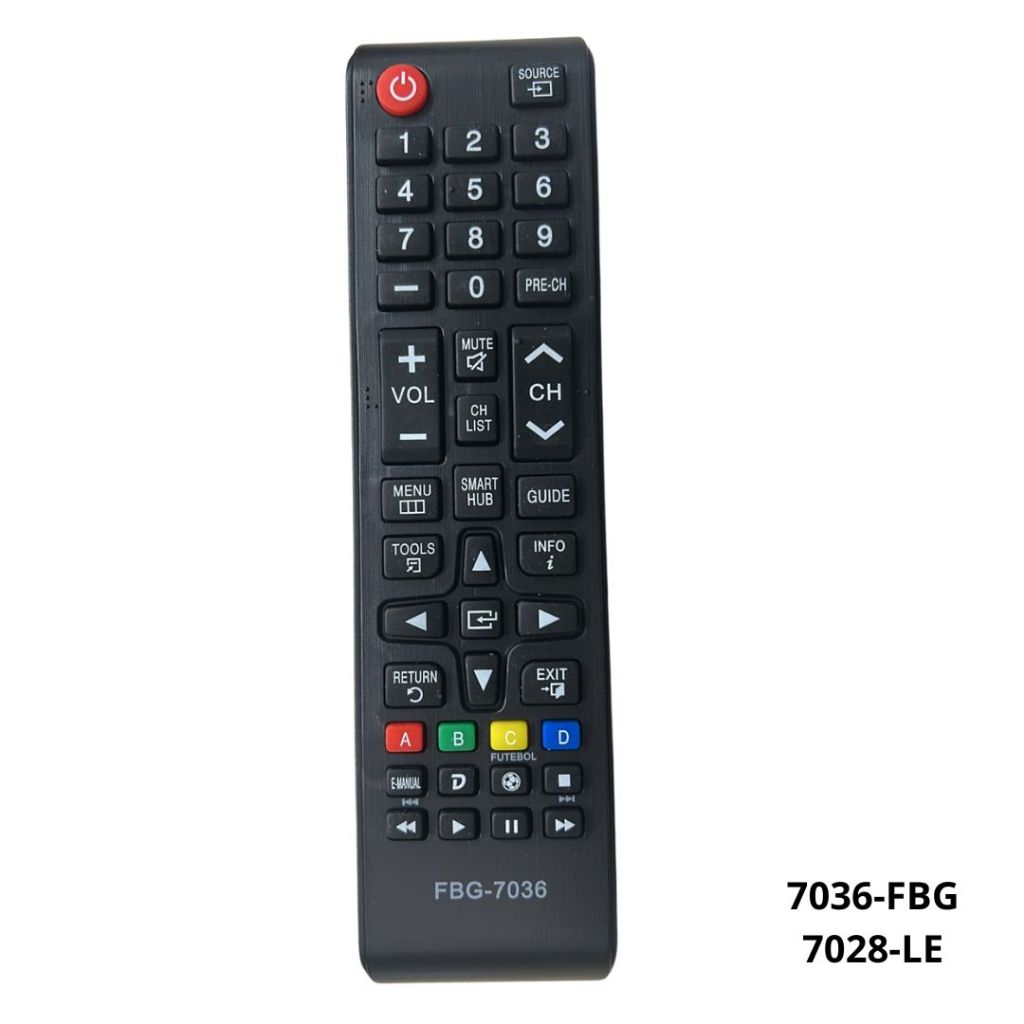 Controle Compatível Tv Samsung Smart Fbg-7036 Le-7028 Sky-8008 UN40J5300A-UN32J4300AGXZD LH40RBHBBBG
