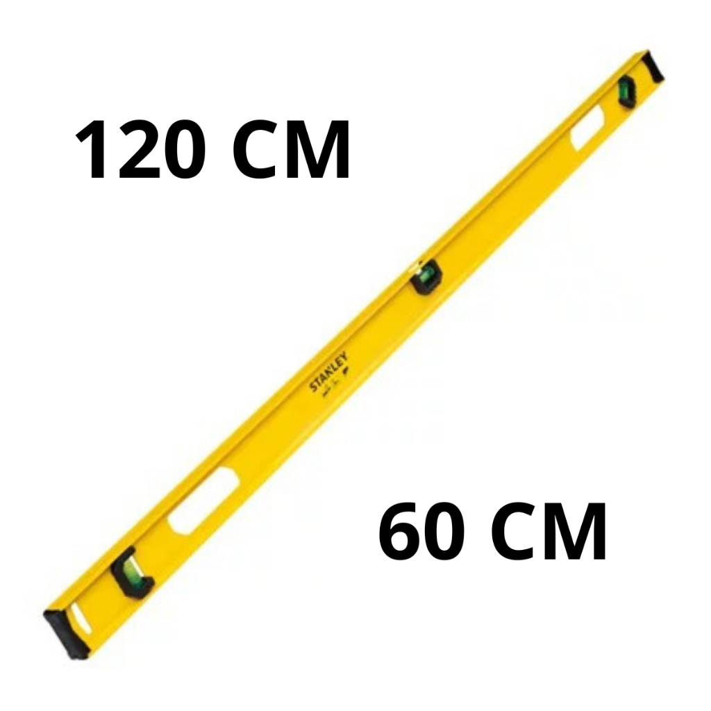 Nível Alumínio Stanley 30, 60, 90 e 120cm Profissional