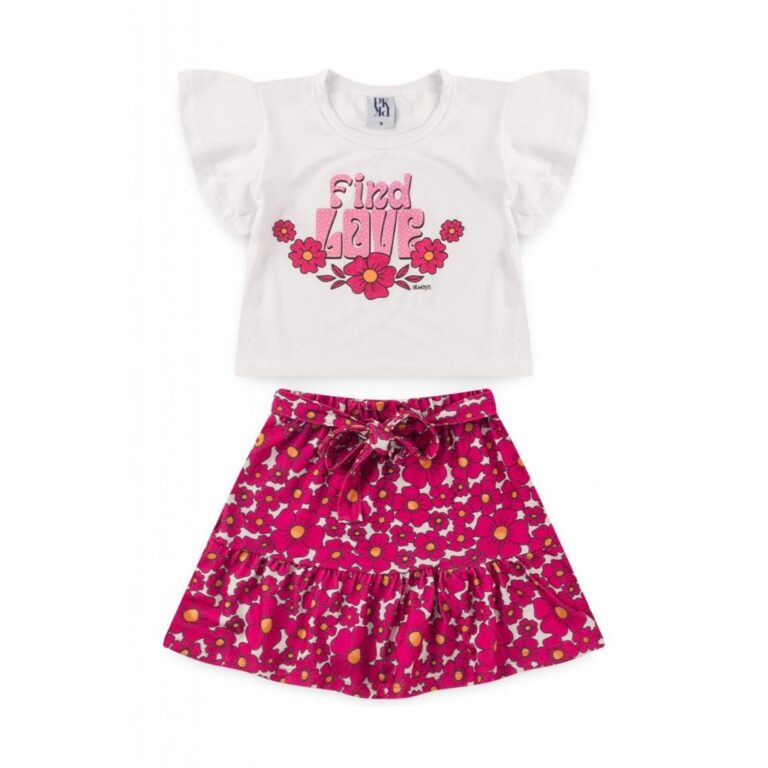 Conjunto Infantil Feminino Find Love