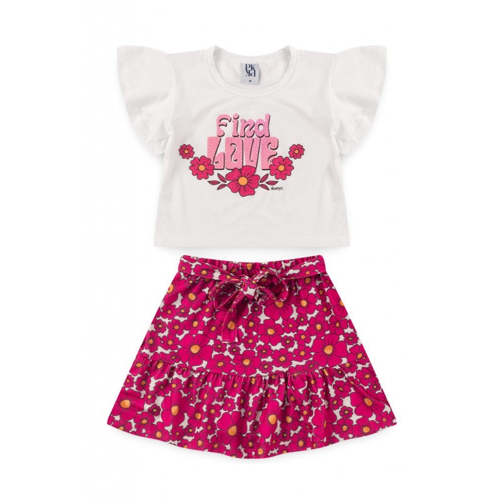 Conjunto Infantil Feminino Find Love