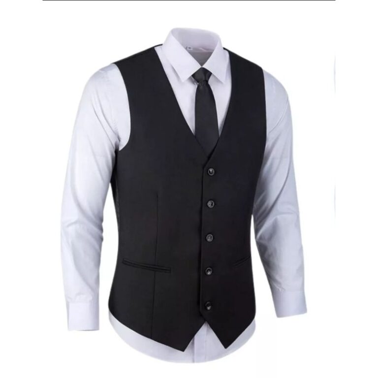 Coletes social masculino ajustável.