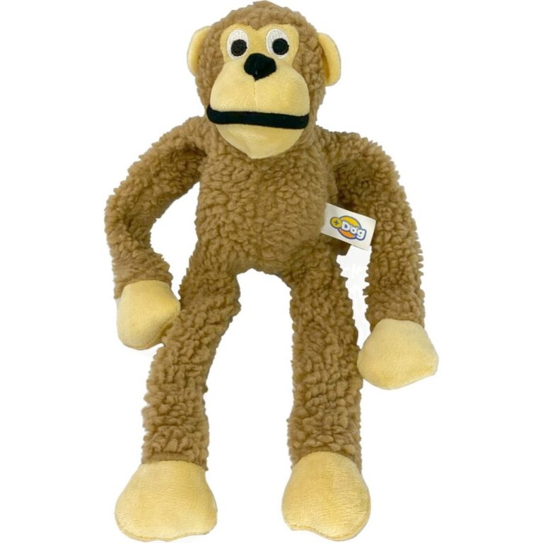 Brinquedo Mordedor Pelúcia Macaco Grande Com Apit