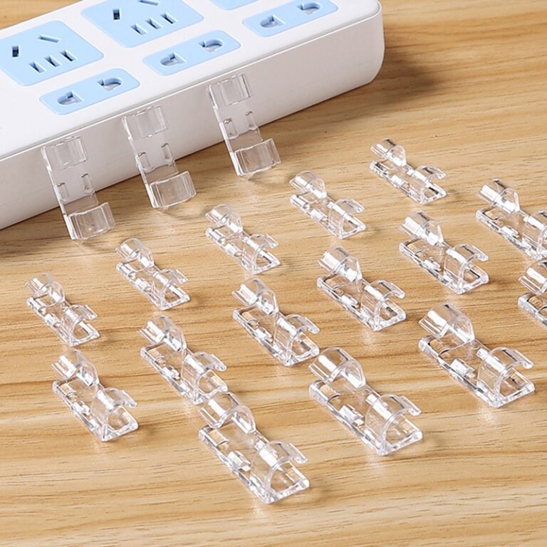 Kit de clips organizador de fios transparente 20 3