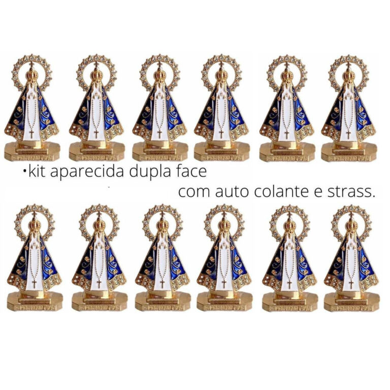 Atacado Kit 12 Santinha Nossa Senhora Aparecida Pa