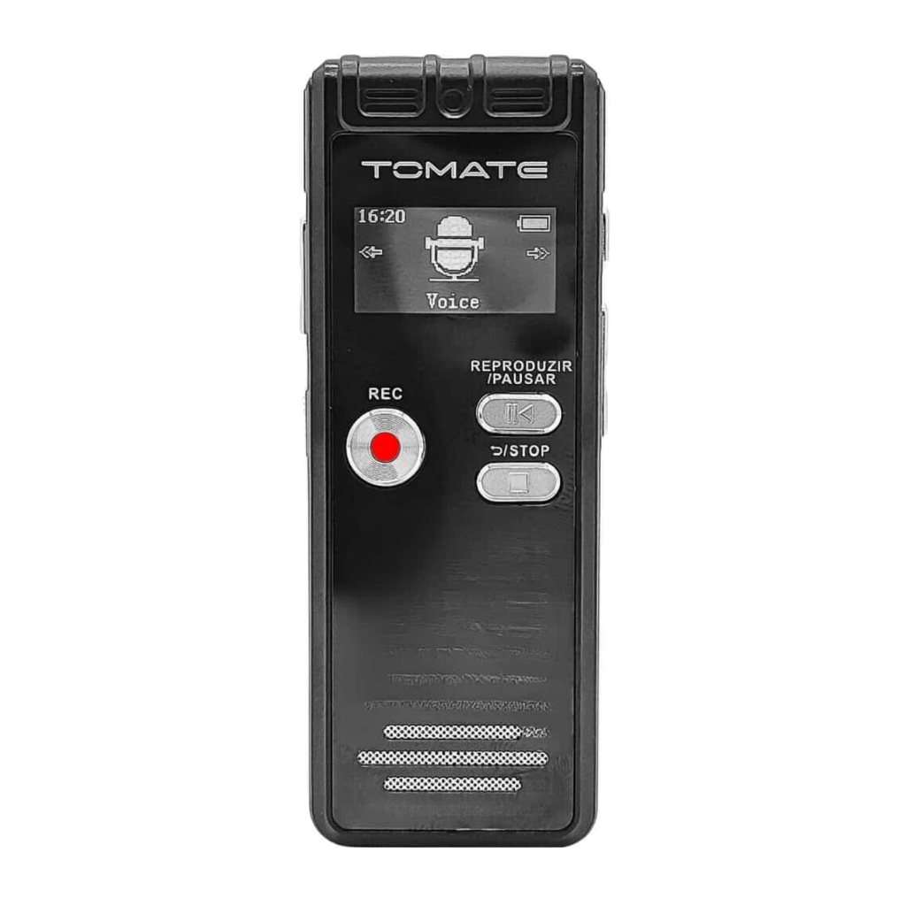 Gravador de Voz Digital para Reuniões, Aulas e Entrevistas com Alta Qualidade Tomate MT-559