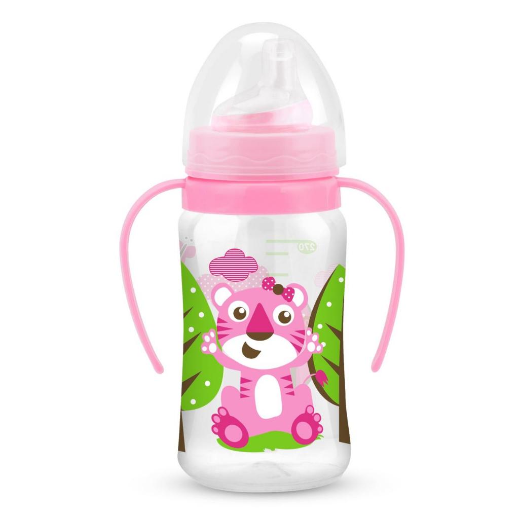 Copo Petita Cristal Bico de Silicone com Alça 270ml Antivazamento – Menino e Menina
