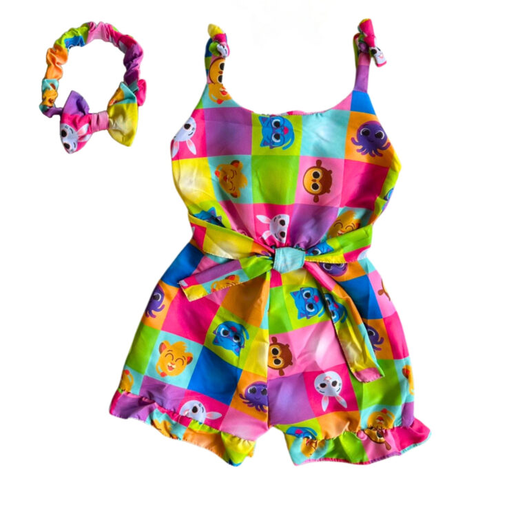 Macaquinho Infantil Menina Roupas para criança (1