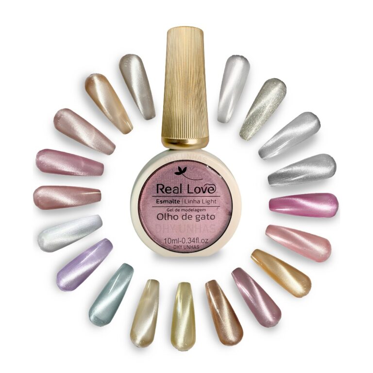 Esmalte Em Gel Refletivo Glitter Olho De Gato 10ml