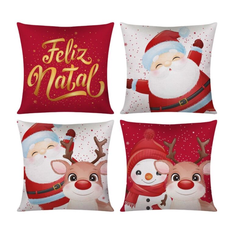 Kit c/ 4 Capas de Almofada Decorativas Modern Prin