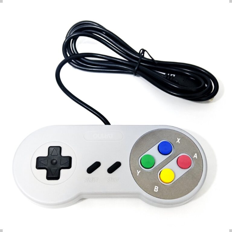 Controle Usb Joystick Super Nintendo Snes Jogos Em