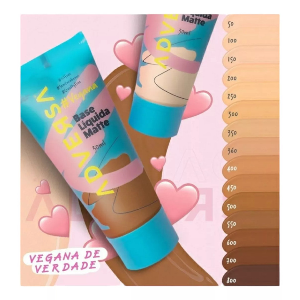 Base Líquida Matte Oil Free Adversa – Escolha Seu Tom