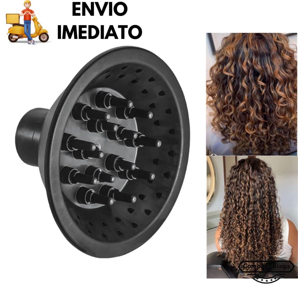 Difusor Para Secador De Cabelo  Universal Cachos Difusor Universal Difusor de Ar Secador