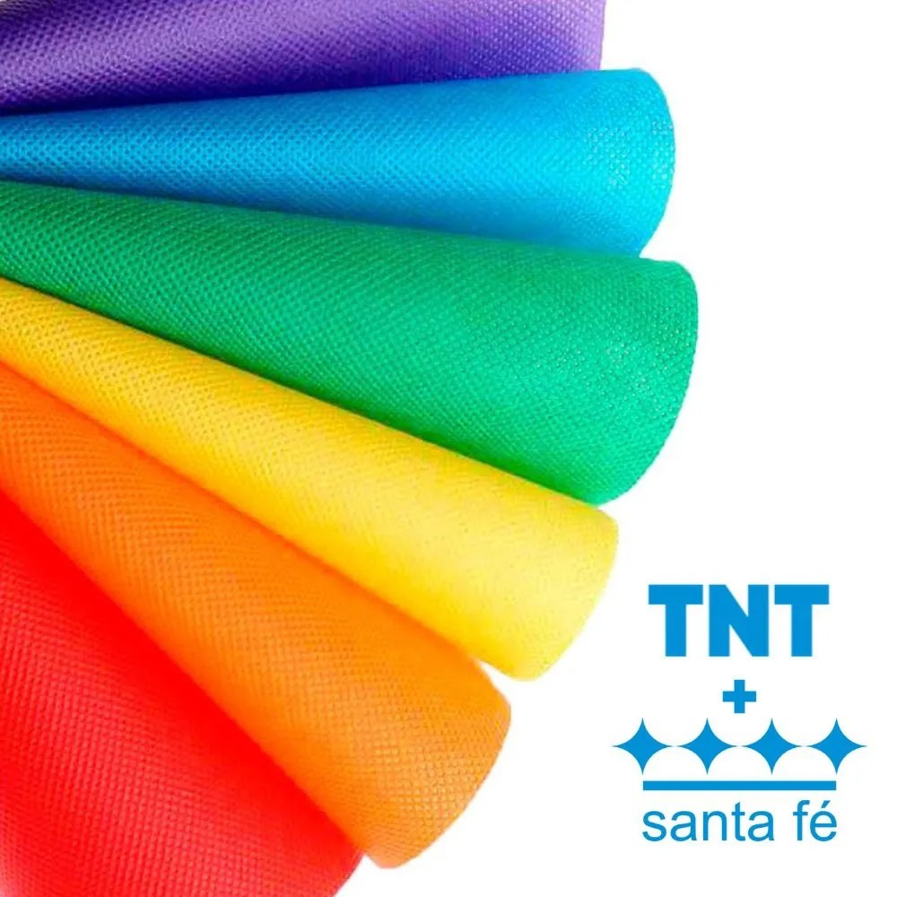 KIT COM 5, 10 OU 15 METROS DE TNT COLORIDO 40G SANTA FÉ – ESCOLHA A COR