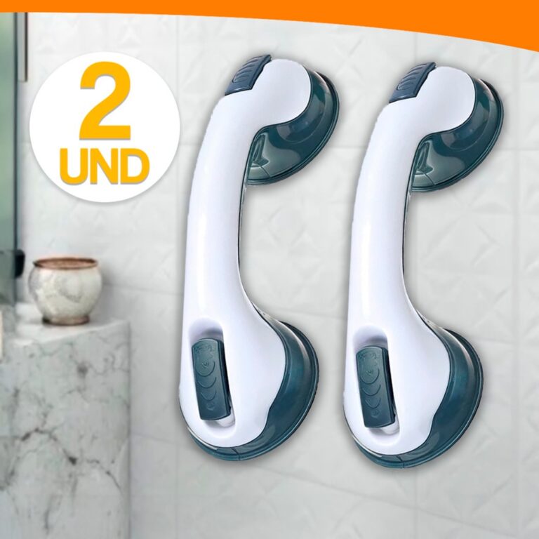 Kit 2x Suporte de Apoio Com Ventosa Barra Portáti