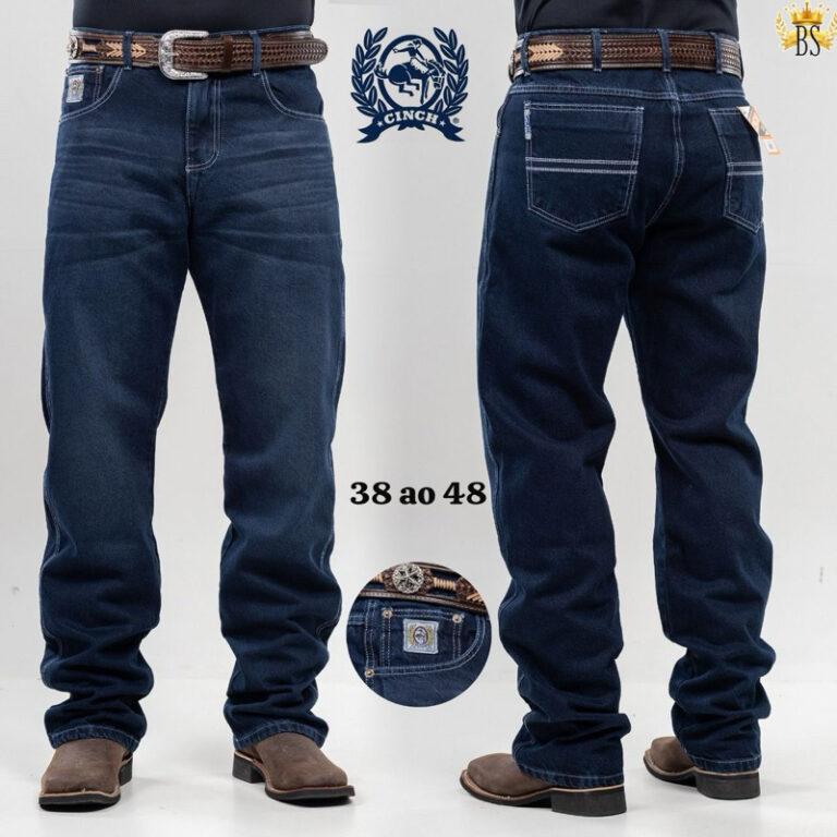 Calça country masculina 100% algodão cinchh jean