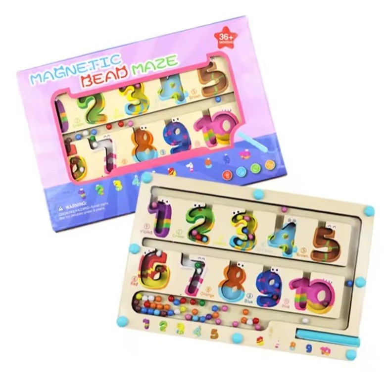 Brincadeira Educativa: Labirinto Magnético com Bolinhas – Foco e Concentração (3-6 Anos) Presente de