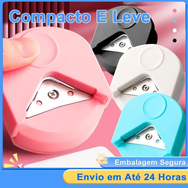 Mini Arredondador Cortador De Canto Papel Perfurad