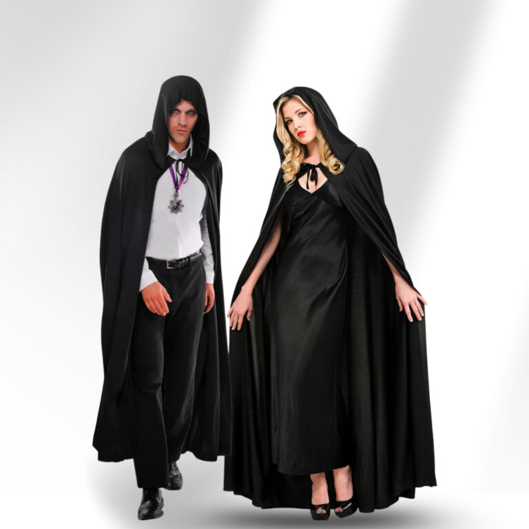 Capa De Bruxa Vampiro Drácula Halloween C/capuz A