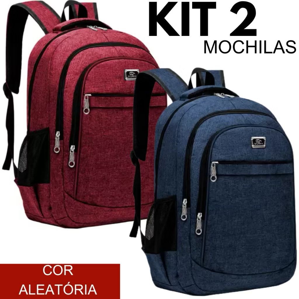 Mochila Bolsa Premium PRETA Universitária Coreana Notebook Masculino Reforçada Trabalho